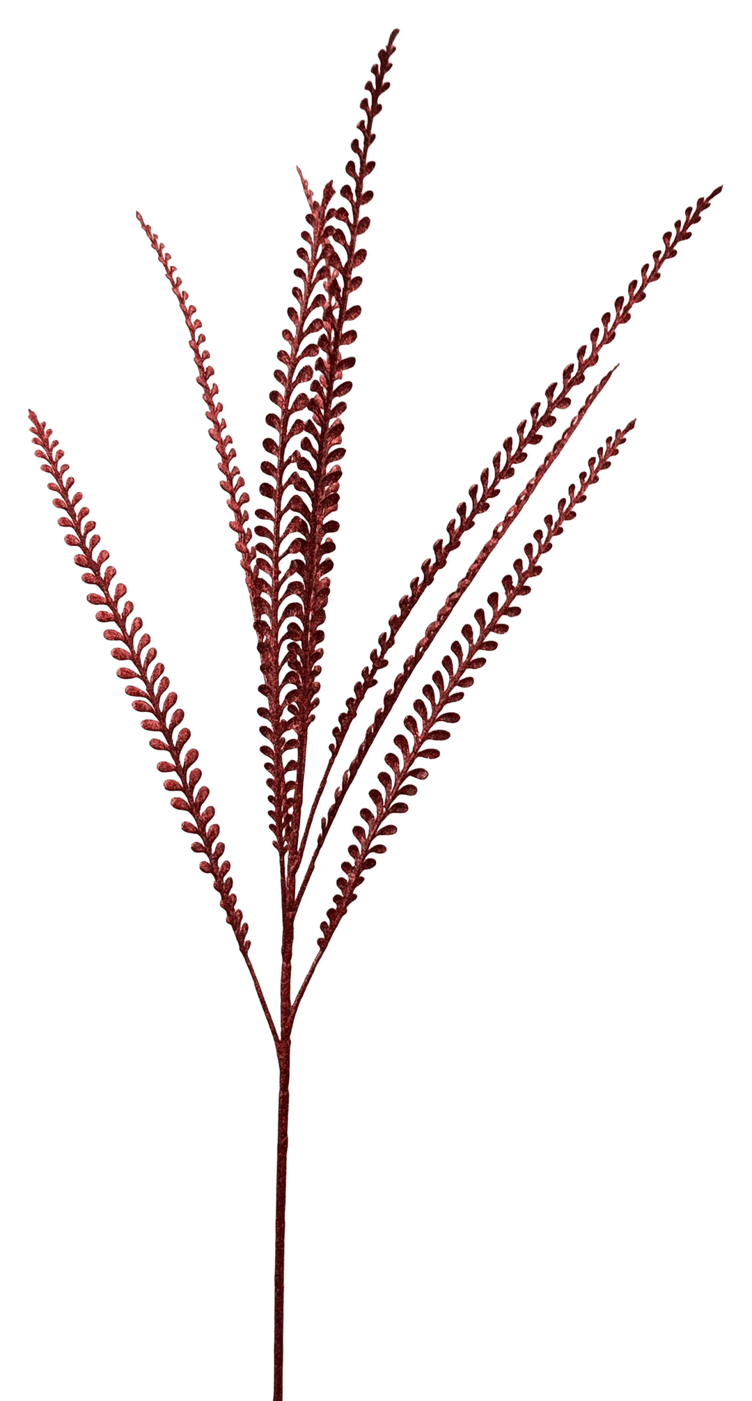 Artificial Red Glitter Leaves Spray - 33" - Greenery MarketSeasonal & Holiday Decorations86890RD