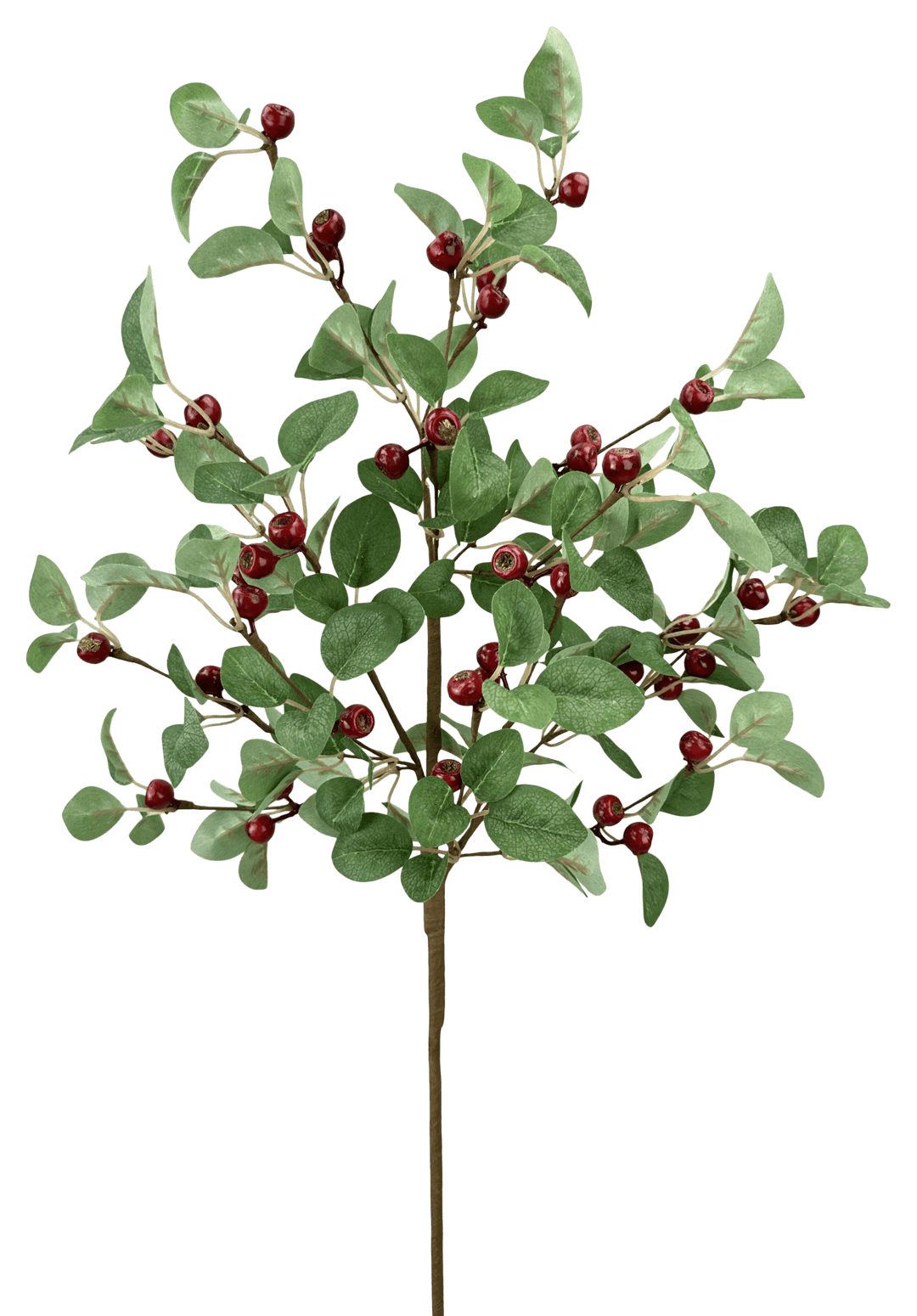 Artificial Red & Green Eucalyptus Berry Spray - 28" - Greenery Market86817RDGN