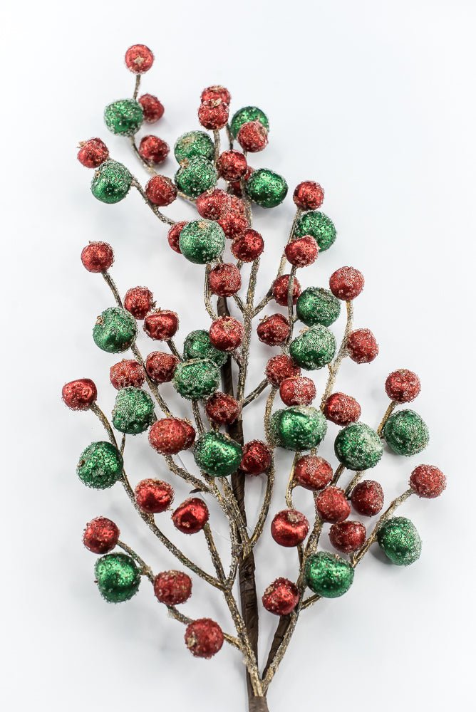 Artificial Red & Green Mini Crabapple Spray - 30" - Greenery MarketArtificial Flora85764-RDGN