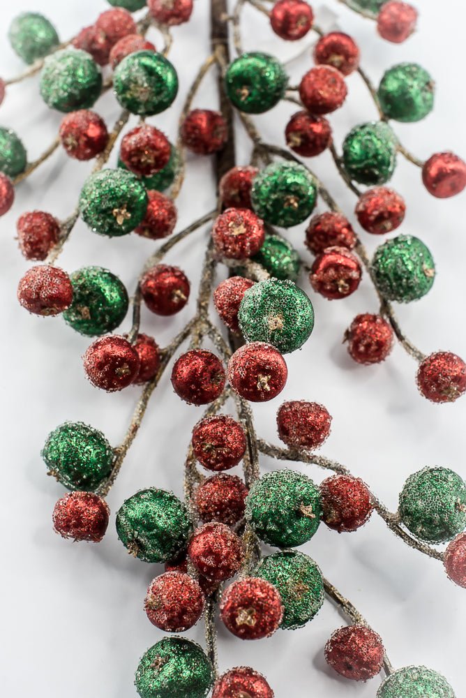 Artificial Red & Green Mini Crabapple Spray - 30" - Greenery MarketArtificial Flora85764-RDGN