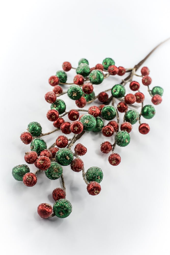 Artificial Red & Green Mini Crabapple Spray - 30" - Greenery MarketArtificial Flora85764-RDGN