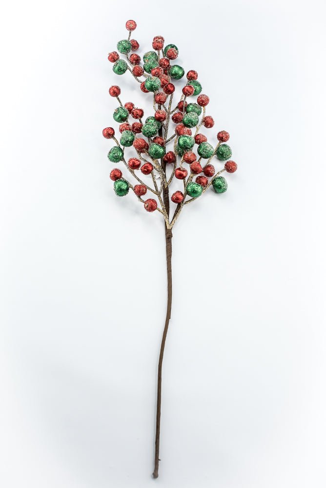 Artificial Red & Green Mini Crabapple Spray - 30" - Greenery MarketArtificial Flora85764-RDGN