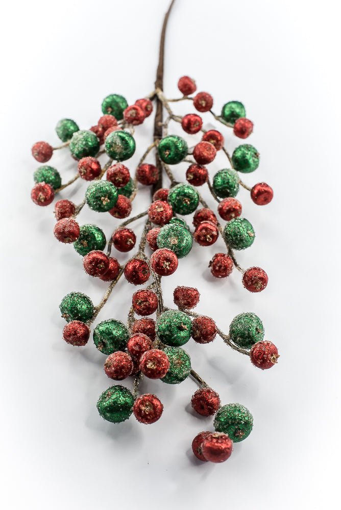 Artificial Red & Green Mini Crabapple Spray - 30" - Greenery MarketArtificial Flora85764-RDGN