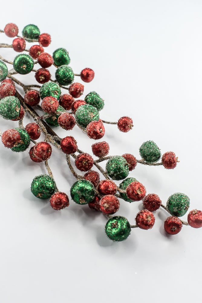 Artificial Red & Green Mini Crabapple Spray - 30" - Greenery MarketArtificial Flora85764-RDGN