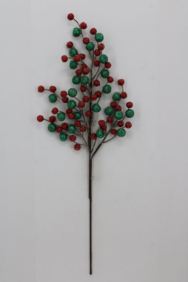Artificial Red & Green Mini Crabapple Spray - 30" - Greenery MarketArtificial Flora85764-RDGN