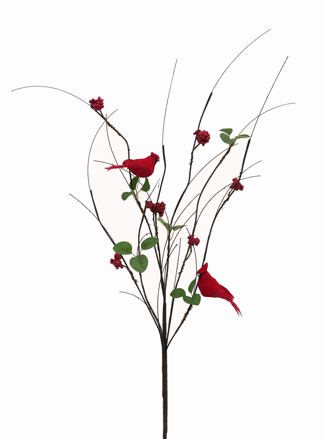 Artificial Red & Green Twig, Red Berry & Cardinal Branch - 37" - Greenery MarketArtificial FloraXP2747