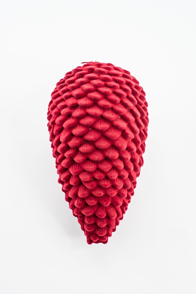 Artificial Red Hanging Pinecone - 10" - Greenery MarketArtificial Flora32250-RD
