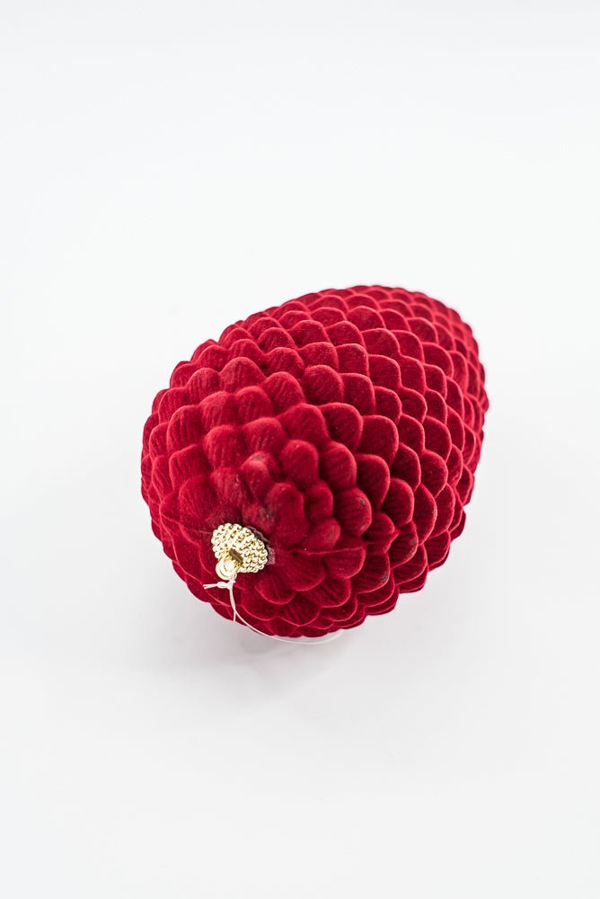 Artificial Red Hanging Pinecone - 10" - Greenery MarketArtificial Flora32250-RD