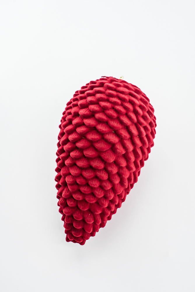 Artificial Red Hanging Pinecone - 10" - Greenery MarketArtificial Flora32250-RD