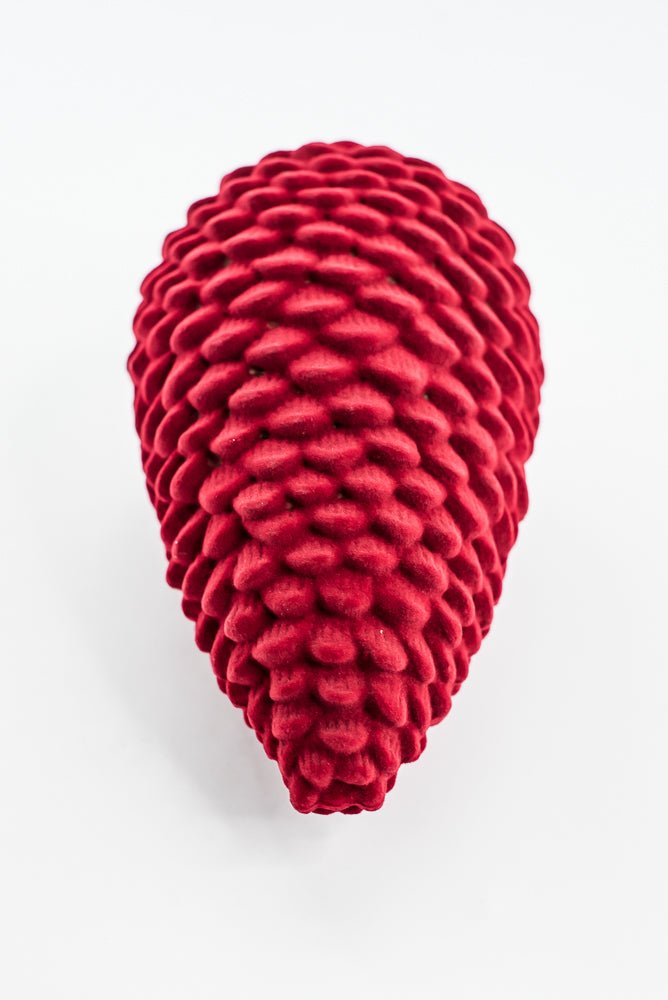 Artificial Red Hanging Pinecone - 10" - Greenery MarketArtificial Flora32250-RD