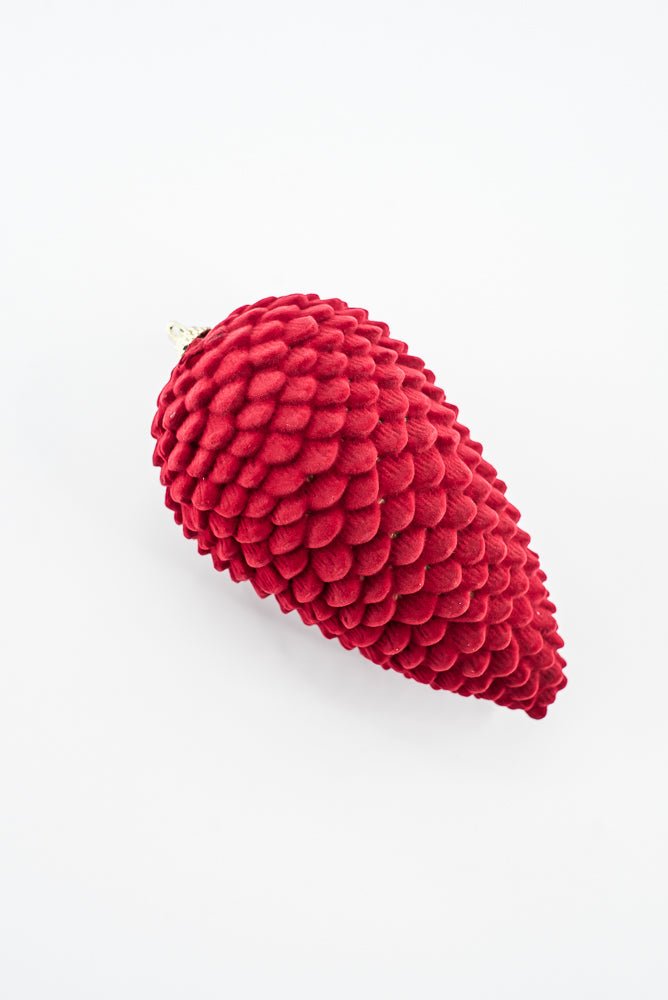 Artificial Red Hanging Pinecone - 10" - Greenery MarketArtificial Flora32250-RD