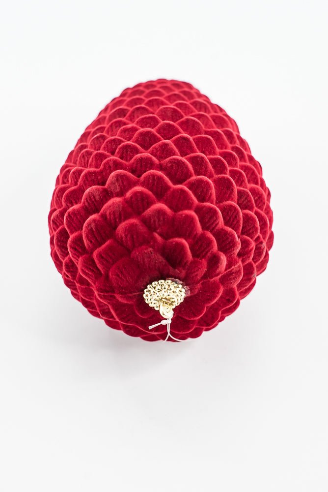Artificial Red Hanging Pinecone - 10" - Greenery MarketArtificial Flora32250-RD