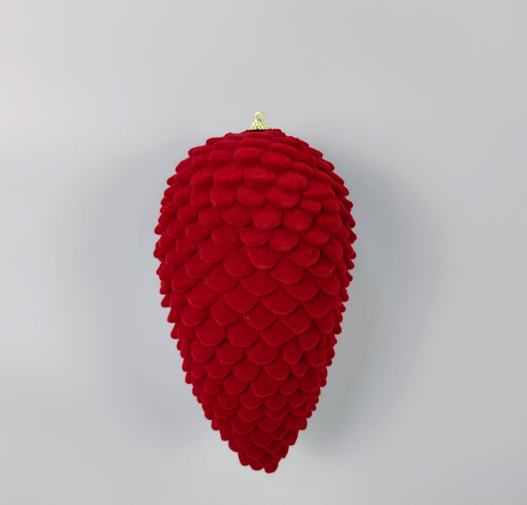 Artificial Red Hanging Pinecone - 10" - Greenery MarketArtificial Flora32250-RD