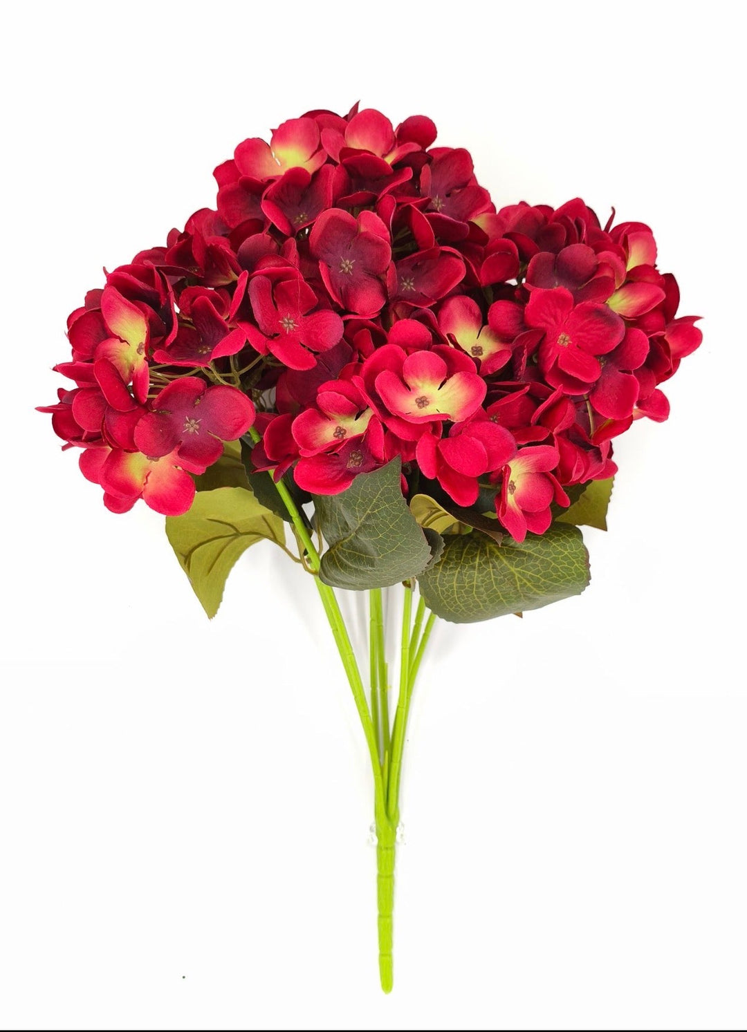 Artificial, Red Hydrangea Bush - Greenery Marketartificial flowers85434-RD