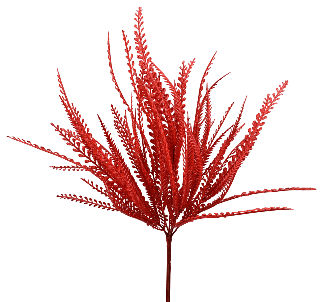 Artificial Red Leaves Bush - 19" - Greenery MarketArtificial Flora57495RD
