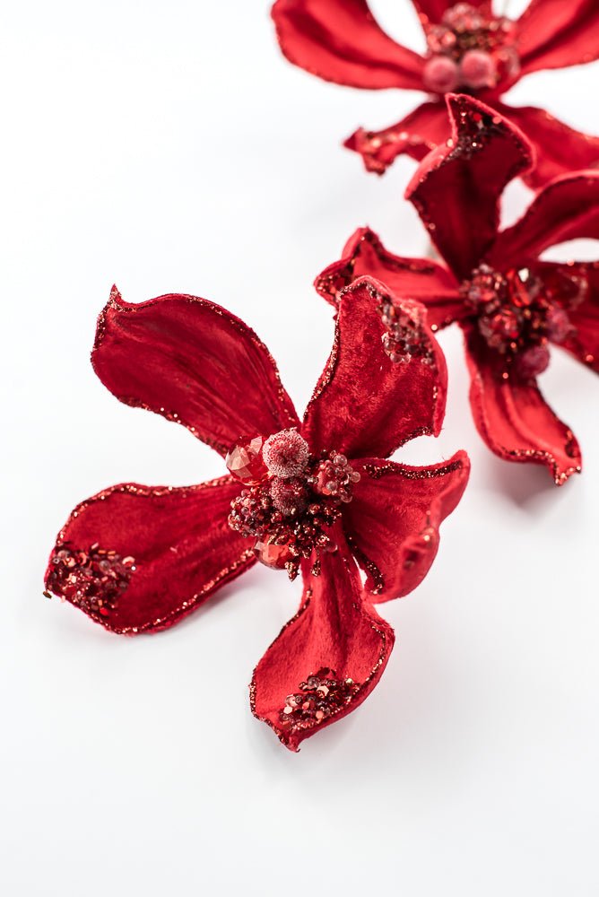 Artificial Red Magnolia Spray - 29" - Greenery MarketArtificial Flowers283572