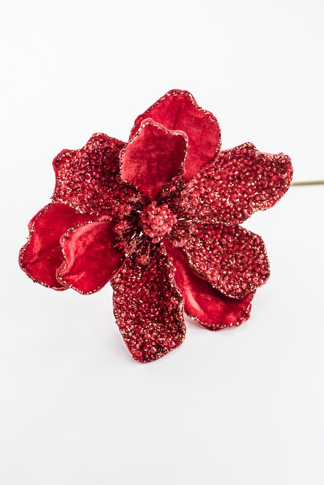 Artificial Red Magnolia Stem - 20" - Greenery MarketArtificial Flowers283320