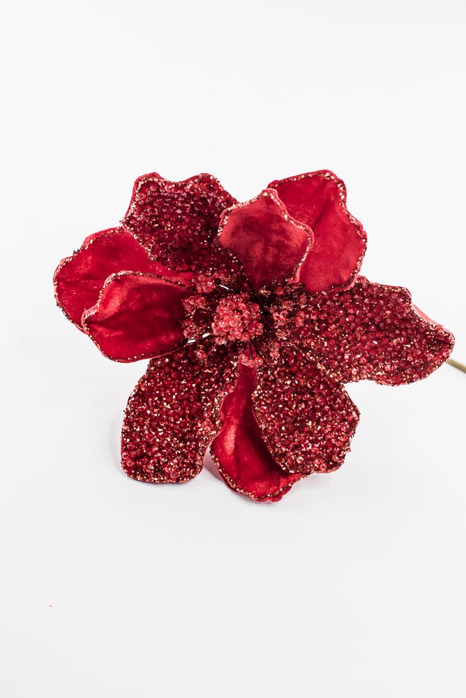 Artificial Red Magnolia Stem - 20" - Greenery MarketArtificial Flowers283320