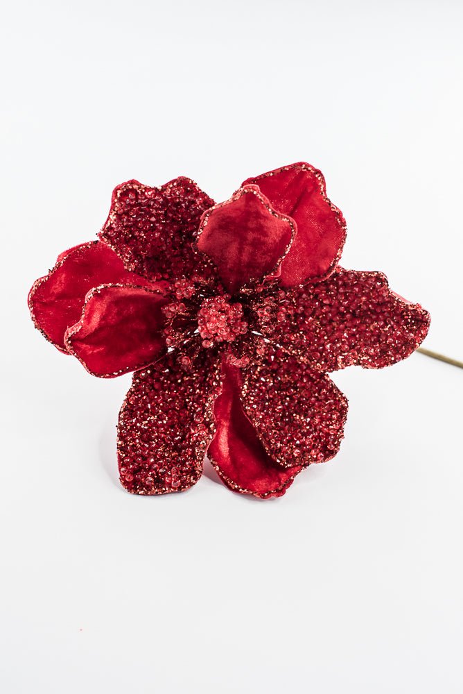 Artificial Red Magnolia Stem - 20" - Greenery MarketArtificial Flowers283320