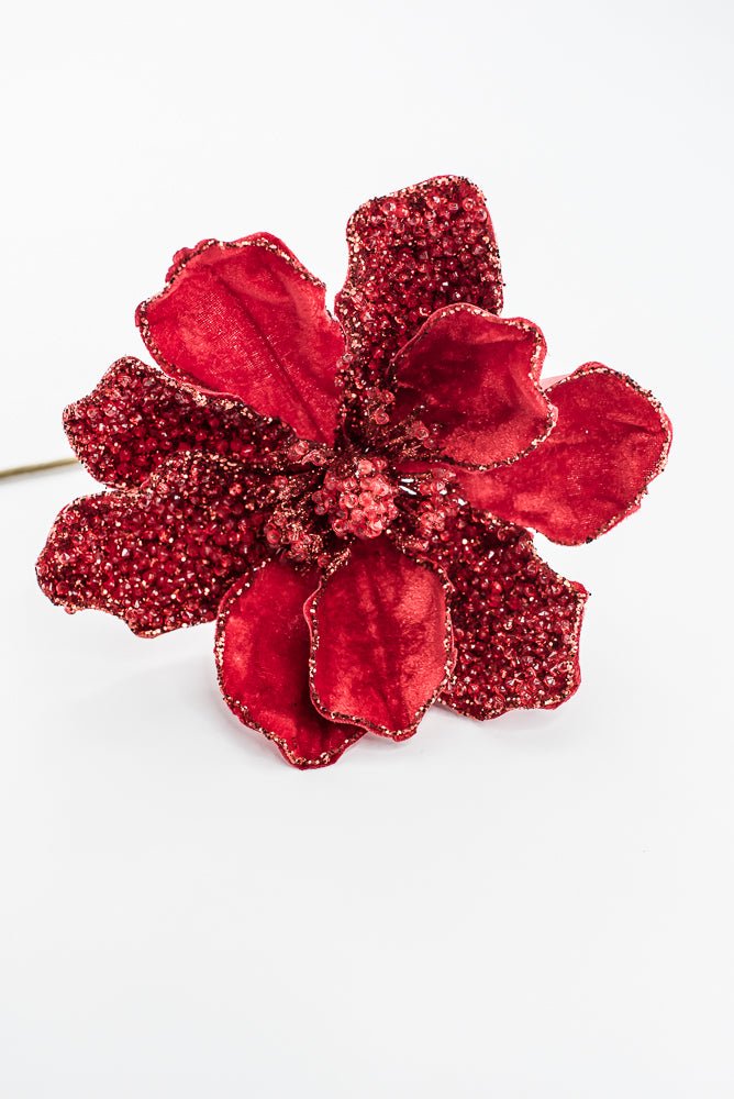 Artificial Red Magnolia Stem - 20" - Greenery MarketArtificial Flowers283320