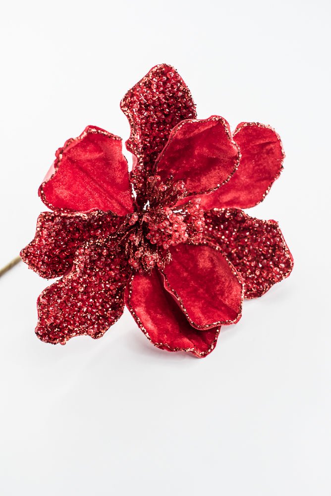 Artificial Red Magnolia Stem - 20" - Greenery MarketArtificial Flowers283320
