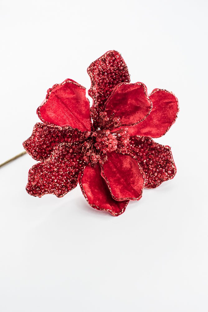Artificial Red Magnolia Stem - 20" - Greenery MarketArtificial Flowers283320