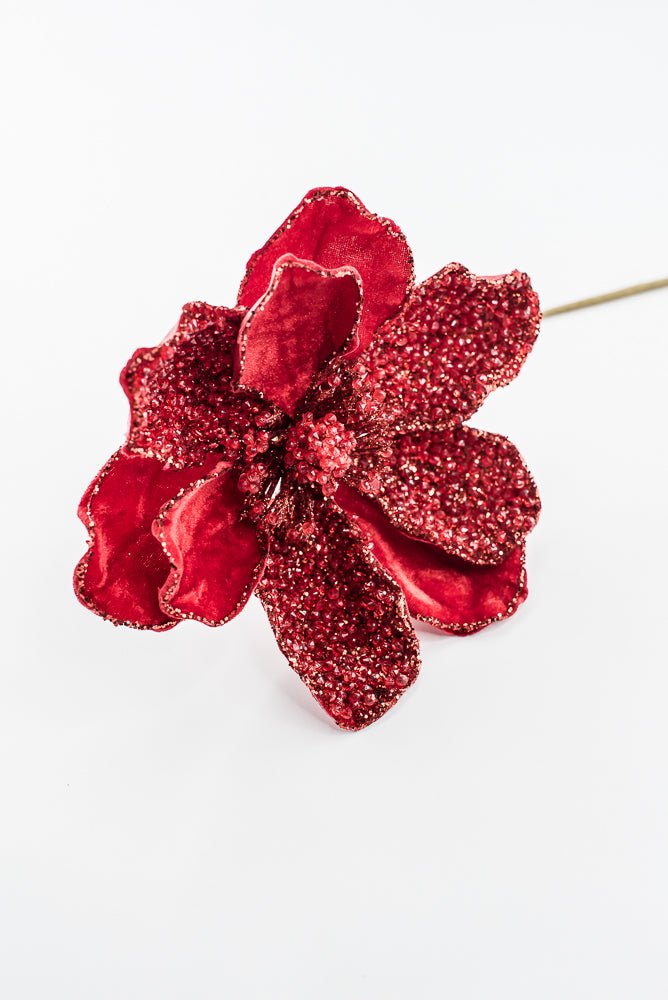 Artificial Red Magnolia Stem - 20" - Greenery MarketArtificial Flowers283320