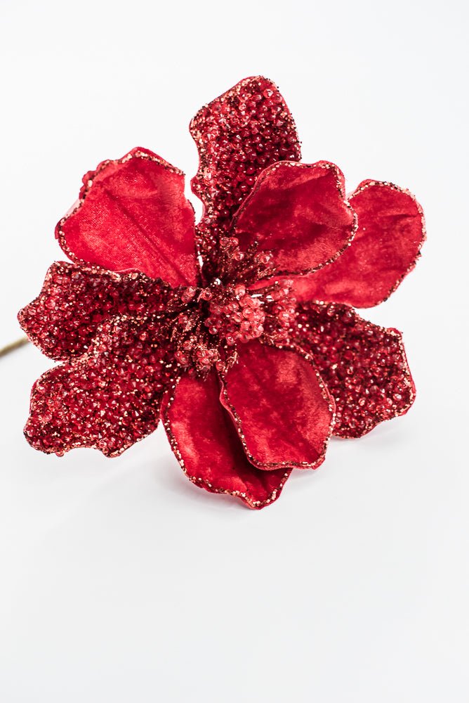 Artificial Red Magnolia Stem - 20" - Greenery MarketArtificial Flowers283320