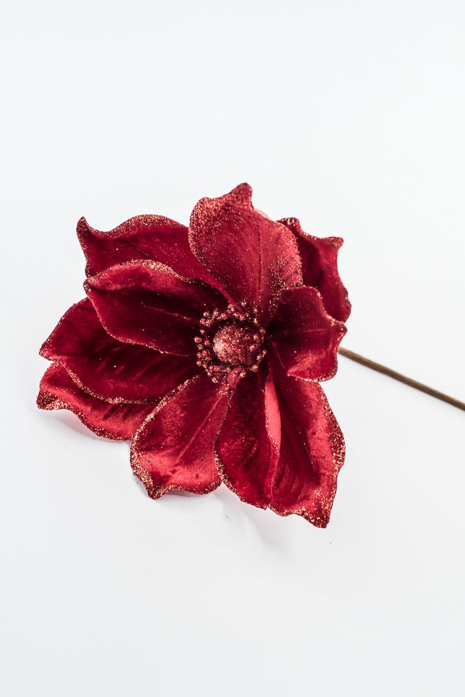 Artificial Red Magnolia Stem - 8" - Greenery Market86868RD