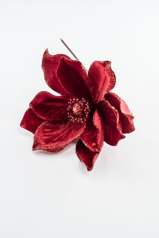 Artificial Red Magnolia Stem - 8" - Greenery Market86868RD