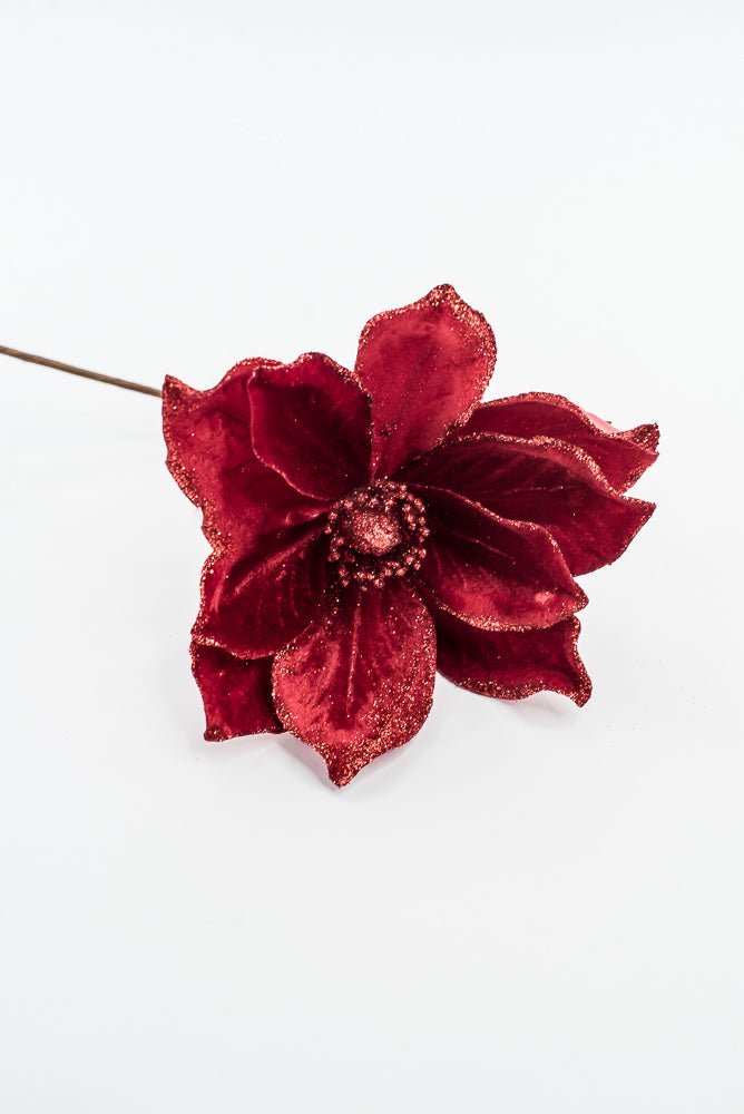 Artificial Red Magnolia Stem - 8" - Greenery Market86868RD