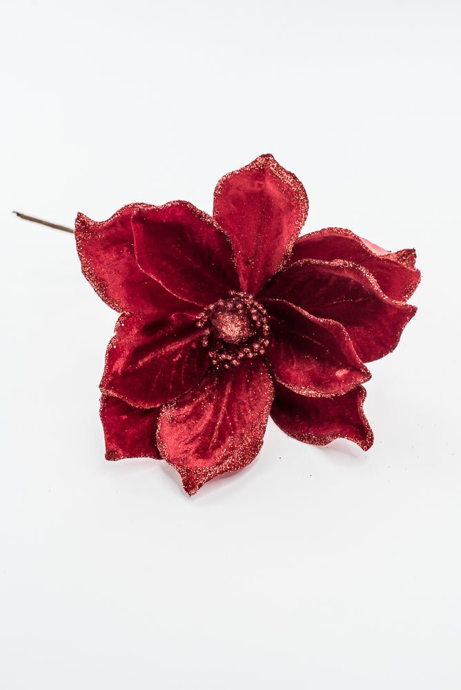 Artificial Red Magnolia Stem - 8" - Greenery Market86868RD