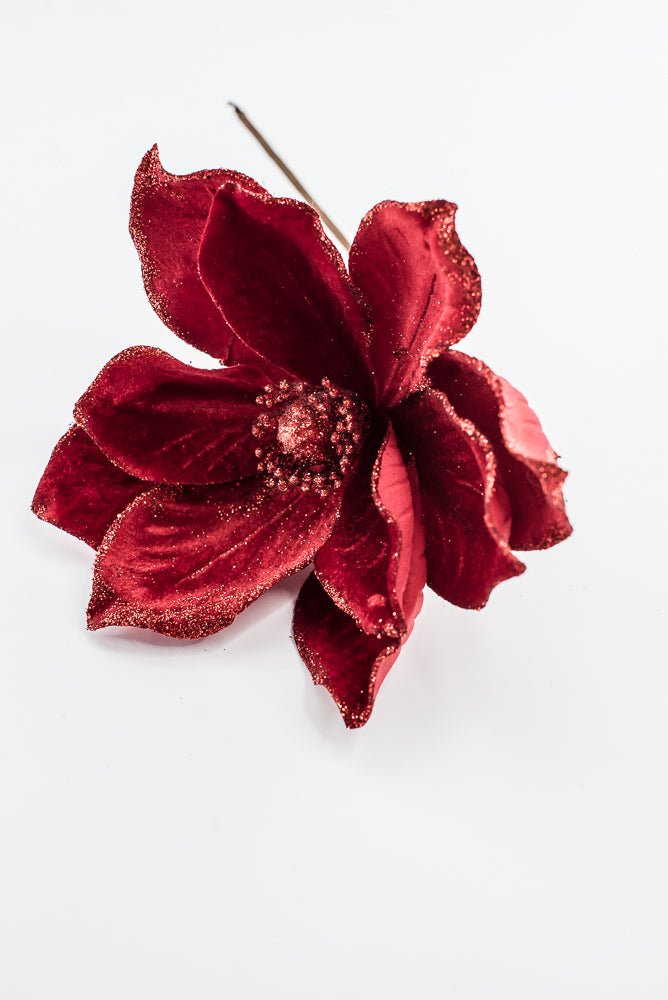Artificial Red Magnolia Stem - 8" - Greenery Market86868RD