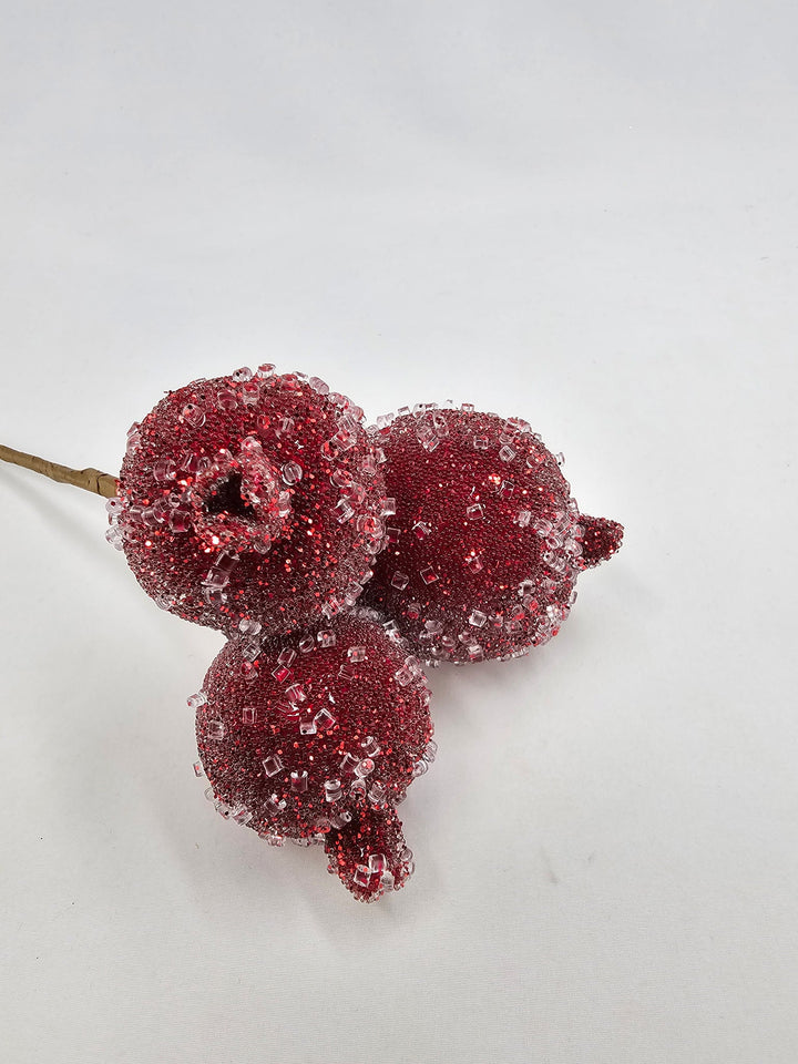 Artificial Red Pomegranate Pick - 10" - Greenery MarketArtificial Flowers277579