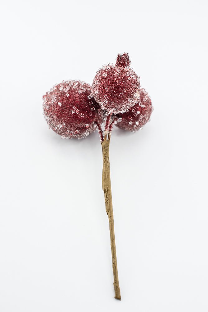 Artificial Red Pomegranate Pick - 10" - Greenery MarketArtificial Flowers277579
