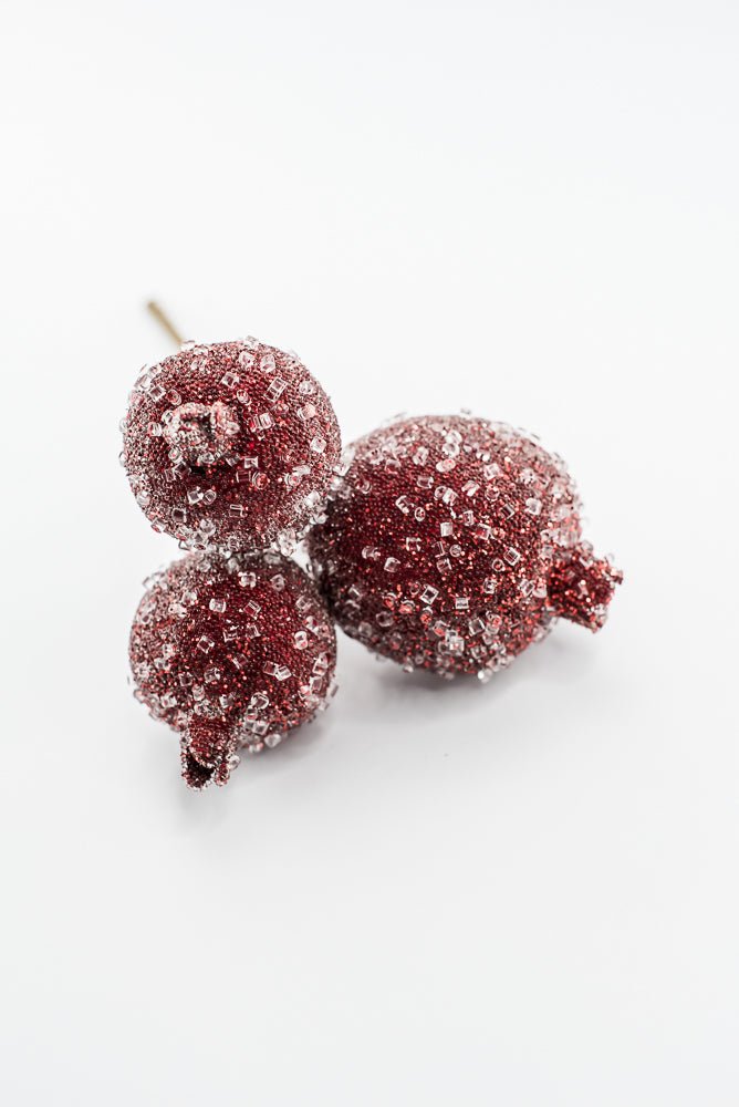 Artificial Red Pomegranate Pick - 10" - Greenery MarketArtificial Flowers277579