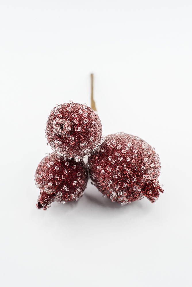 Artificial Red Pomegranate Pick - 10" - Greenery MarketArtificial Flowers277579