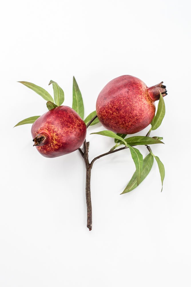 Artificial Red Pomegranate Pick - 10.5" - Greenery MarketF547-R
