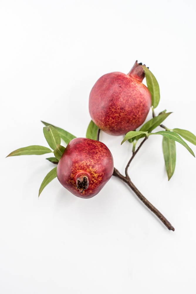 Artificial Red Pomegranate Pick - 10.5" - Greenery MarketF547-R