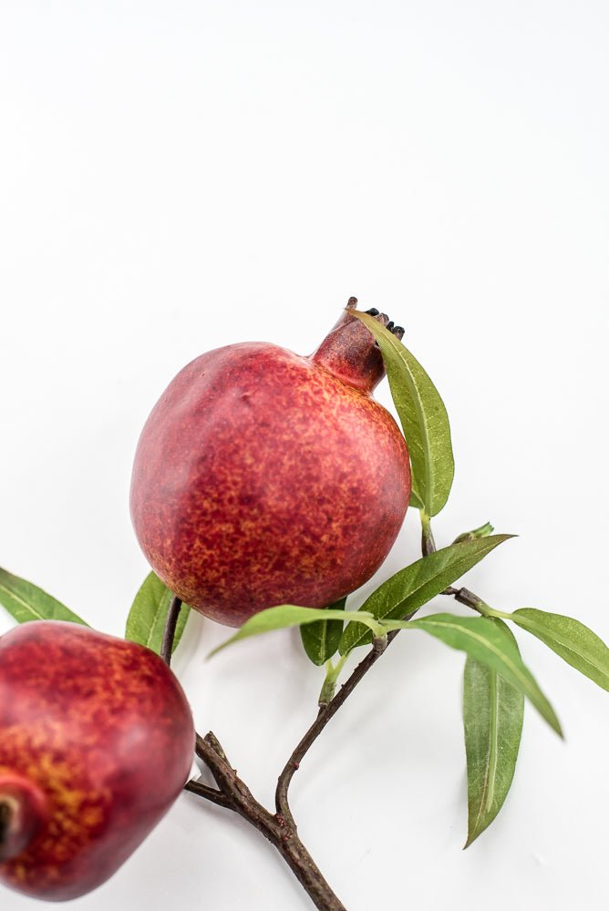 Artificial Red Pomegranate Pick - 10.5" - Greenery MarketF547-R