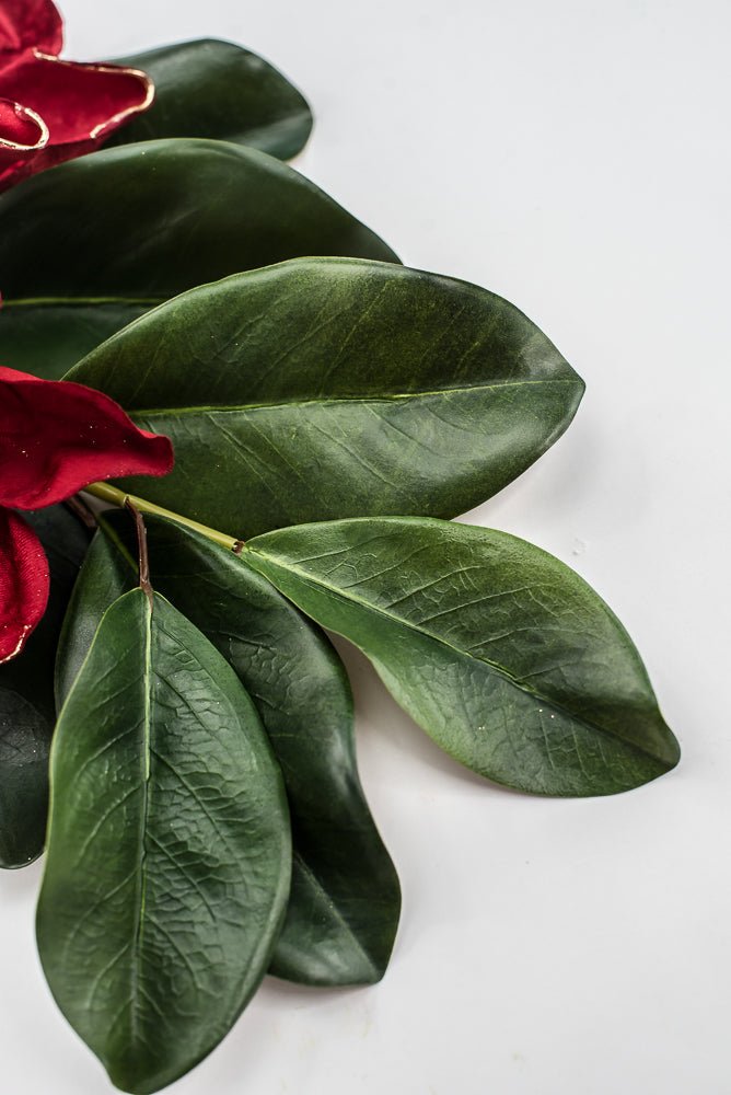 Artificial Red Velvet Magnolia Pick - 20" - Greenery MarketArtificial FloraXP2729