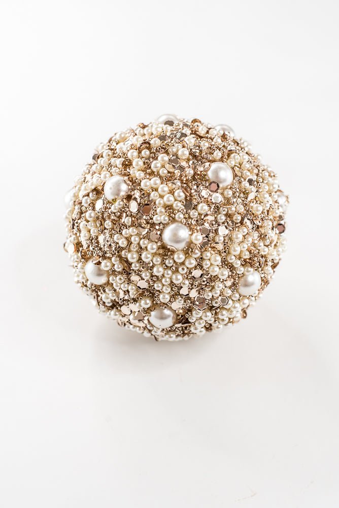 Artificial Rose & Pearl Ice Ball Ornament - Greenery MarketArtificial FloraXT1221-RSPRL