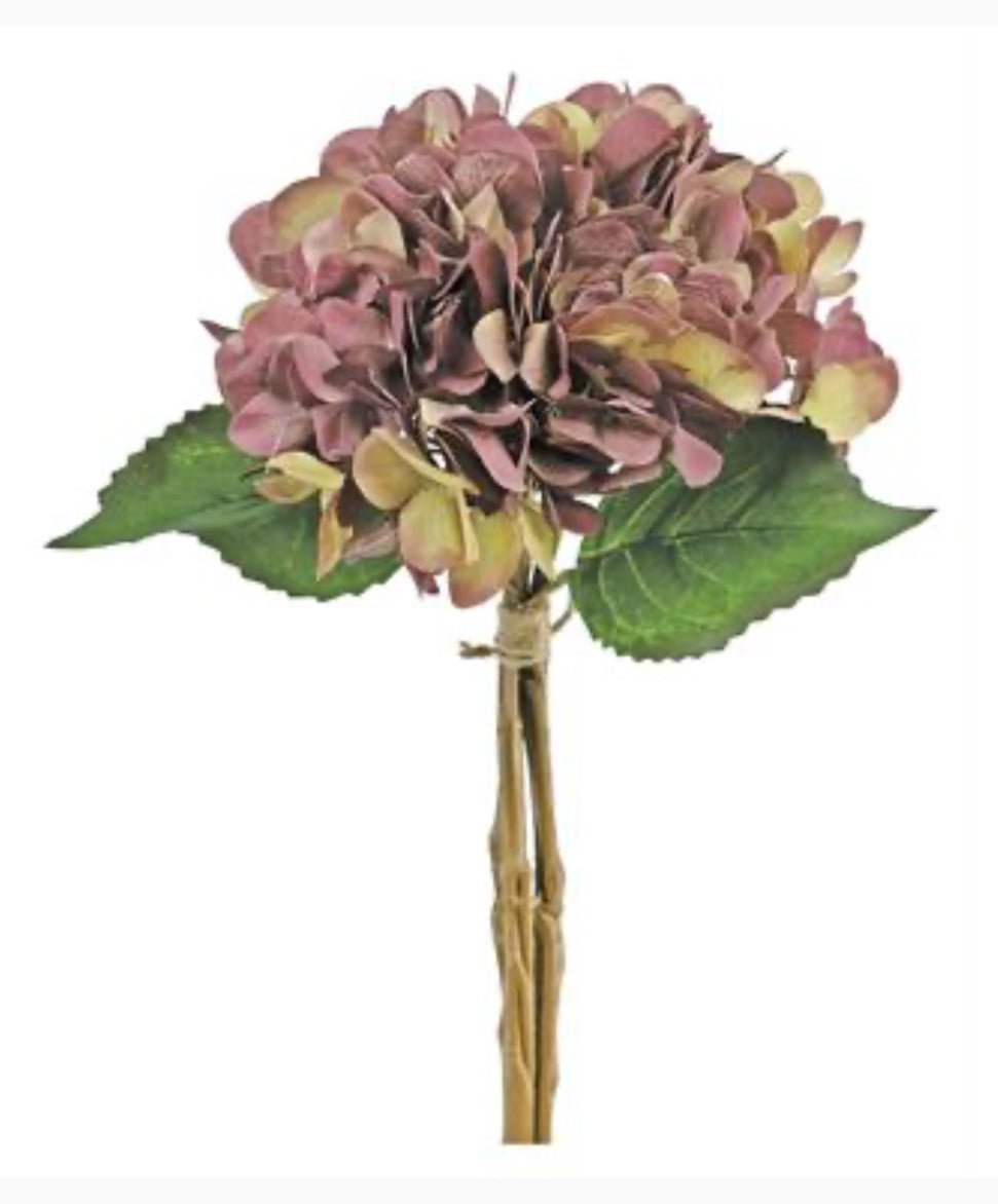 Artificial, rosewood hydrangea bundle - Greenery Marketartificial flowers6097 - RS