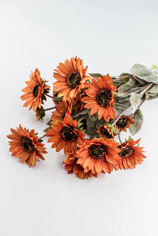 Artificial, Rust, Sunflower Bush - 24" - Greenery MarketArtificial Flora57360RUST