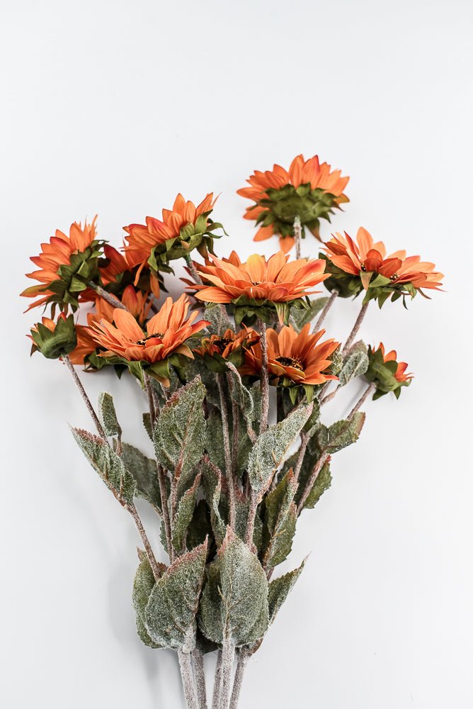 Artificial, Rust, Sunflower Bush - 24" - Greenery MarketArtificial Flora57360RUST
