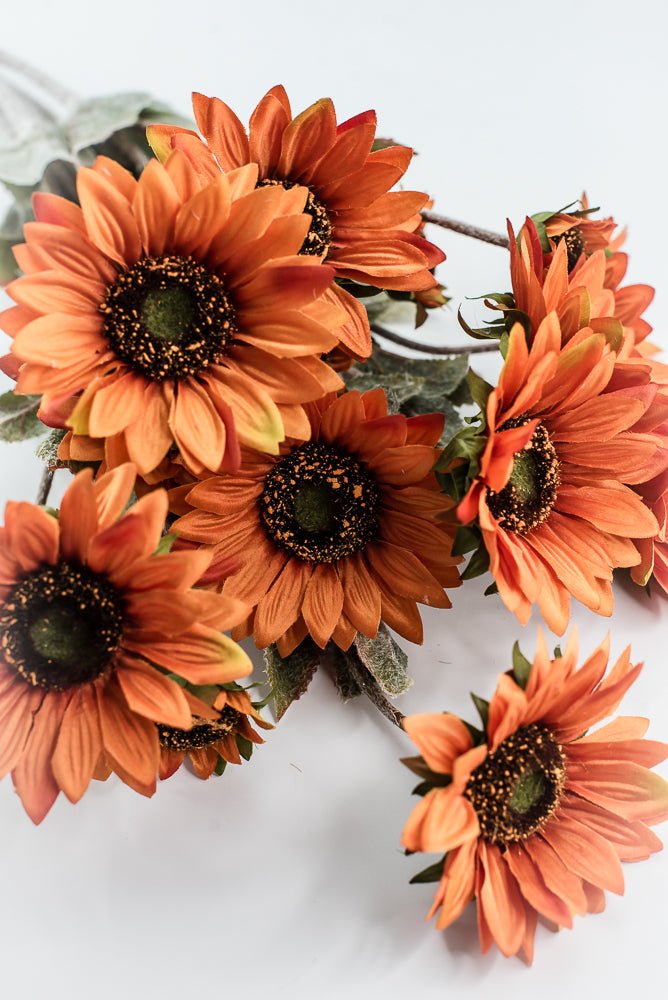 Artificial, Rust, Sunflower Bush - 24" - Greenery MarketArtificial Flora57360RUST