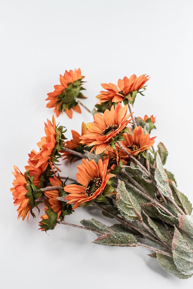Artificial, Rust, Sunflower Bush - 24" - Greenery MarketArtificial Flora57360RUST