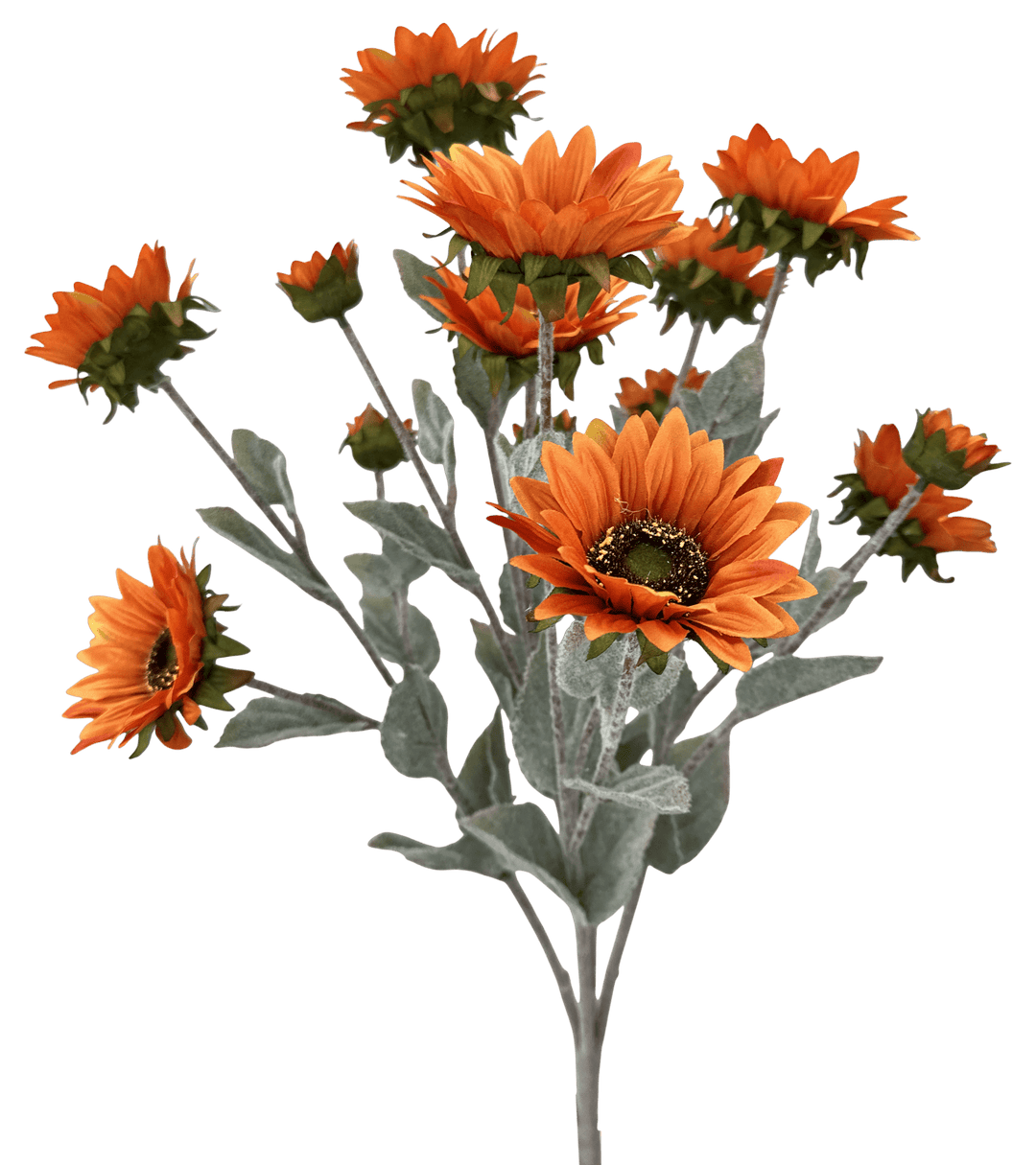 Artificial, Rust, Sunflower Bush - 24" - Greenery MarketArtificial Flora57360RUST