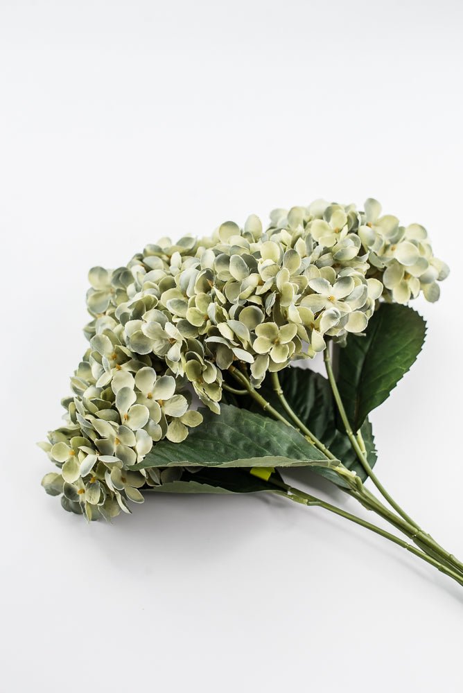 Artificial, Sage Green, Hydrangea Bush - 19" - Greenery MarketArtificial Flora57328SAGE