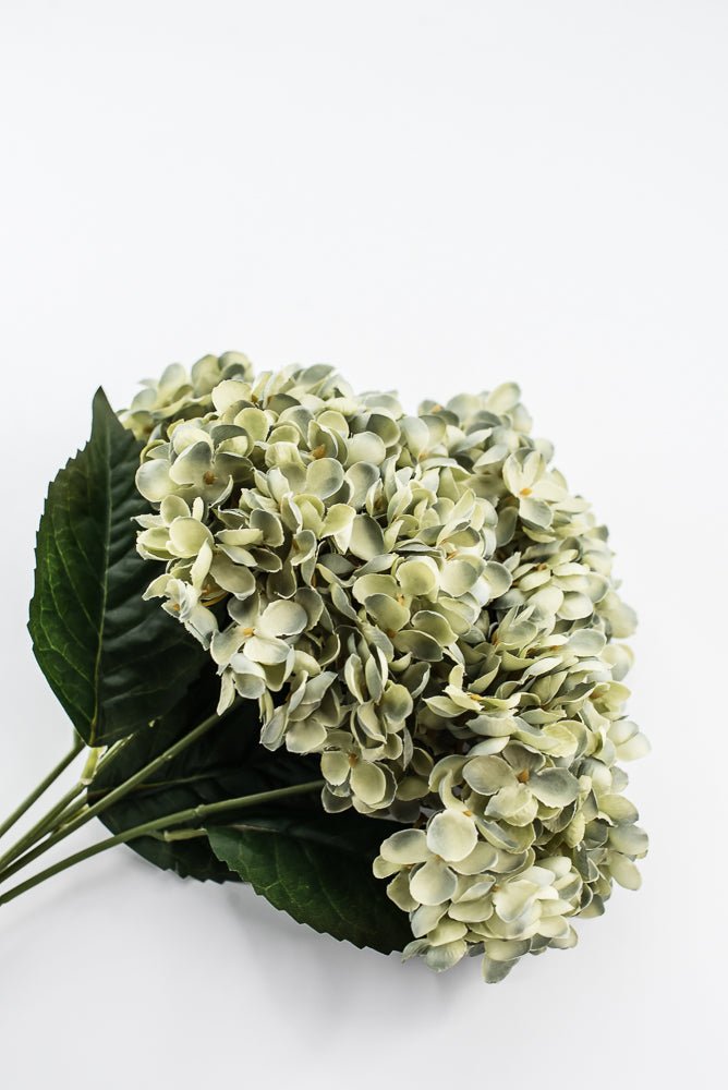 Artificial, Sage Green, Hydrangea Bush - 19" - Greenery MarketArtificial Flora57328SAGE